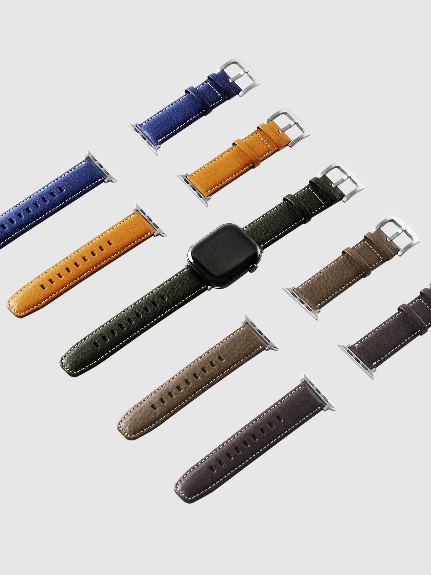 【数量限定型】レザーウォッチバンド Apple Watch用 (バケッタミリングレザー)