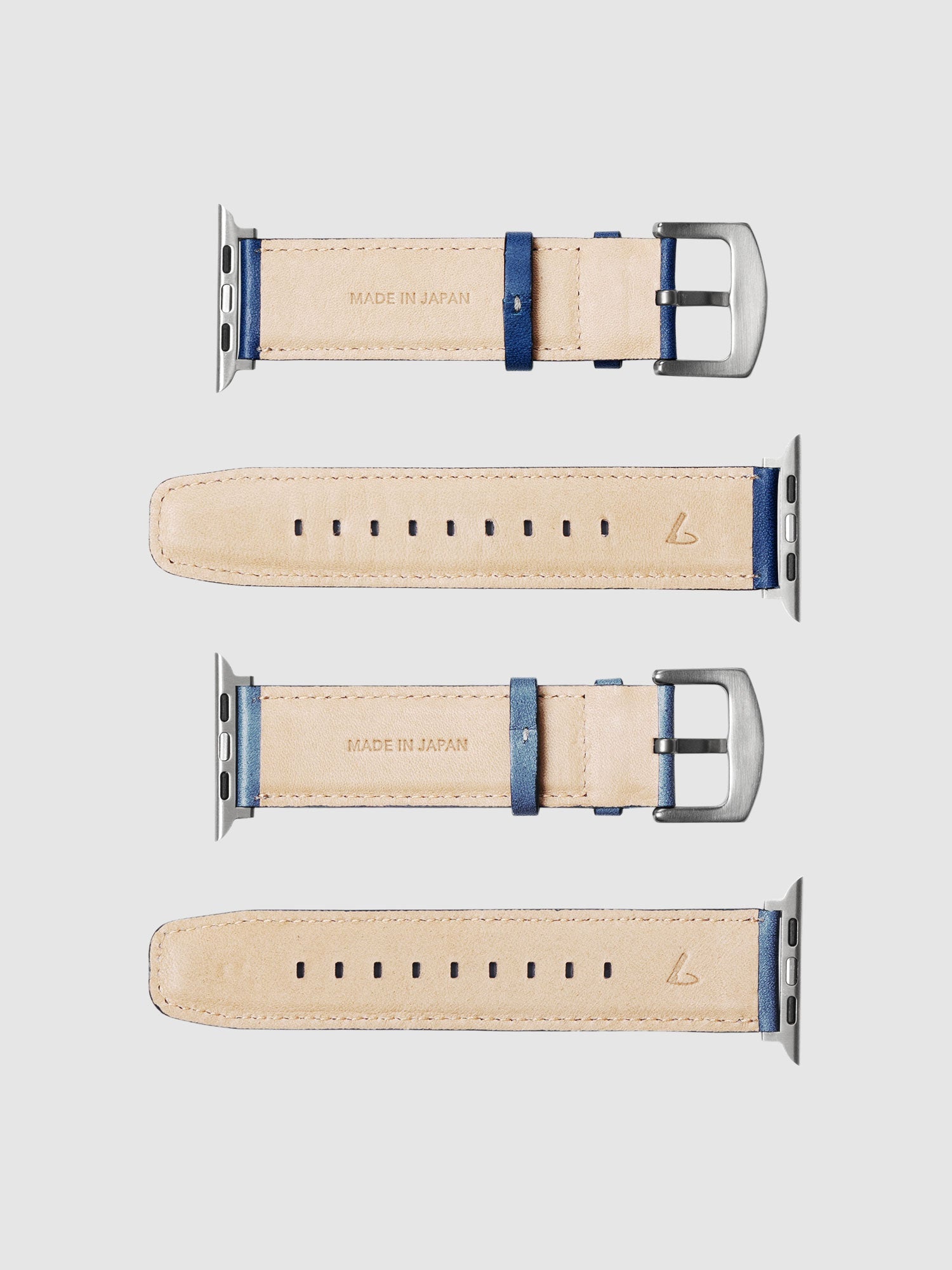 レザーウォッチバンド Apple Watch用(藍染革)