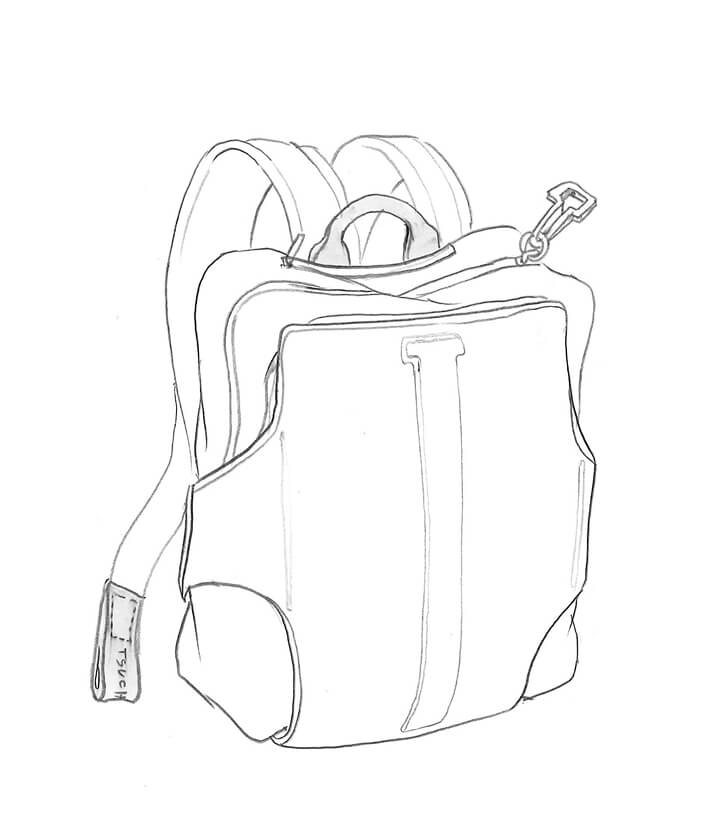 Rough Sketch: Backpack