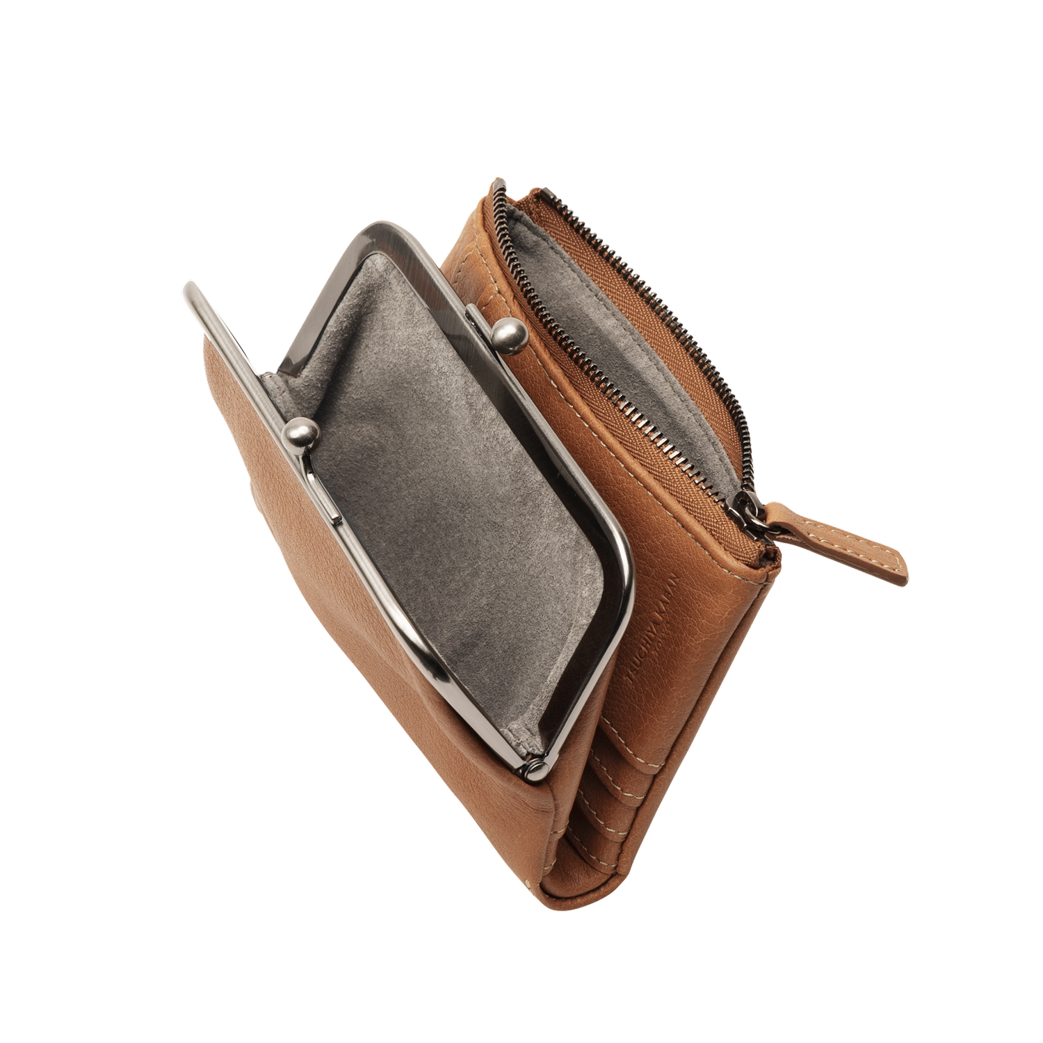 【数量限定色】トーンオイルヌメ がま口ポケット財布