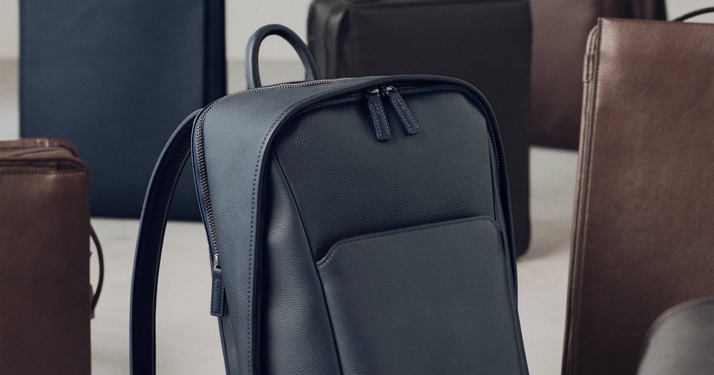 Waterproof Leather Backpacks Vainno ヴァイノ