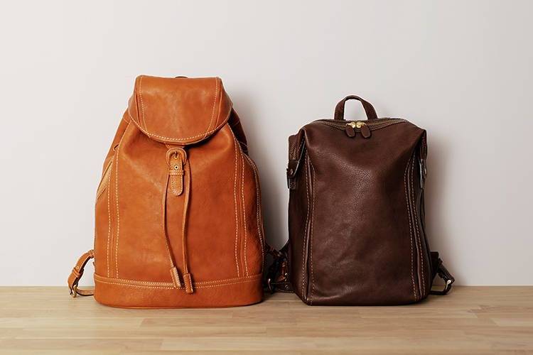 「オイルヌメ革」で楽しむ、2つのバックパック。