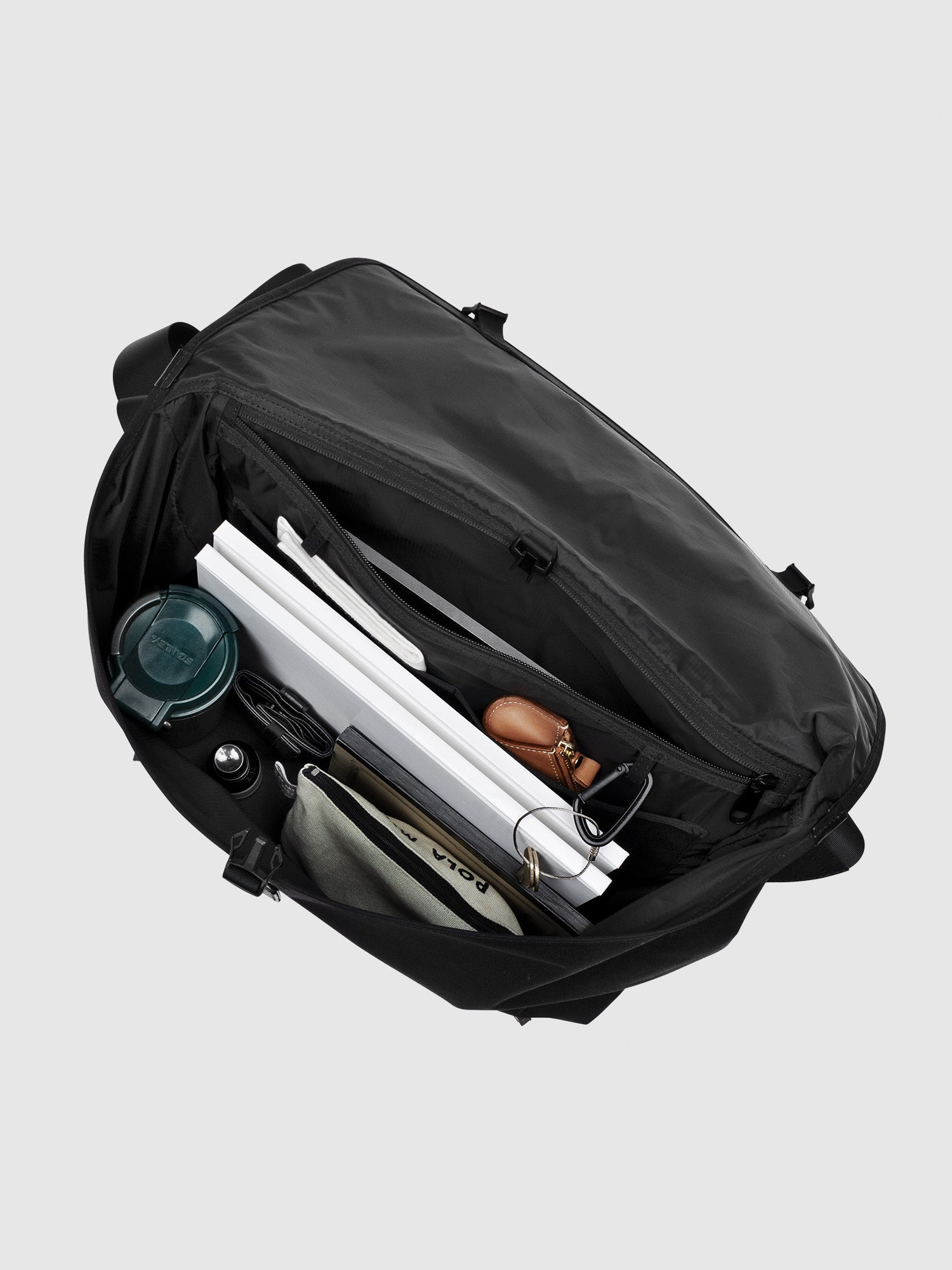 CORDURA®×レザー コンビメッセンジャーバッグ Large