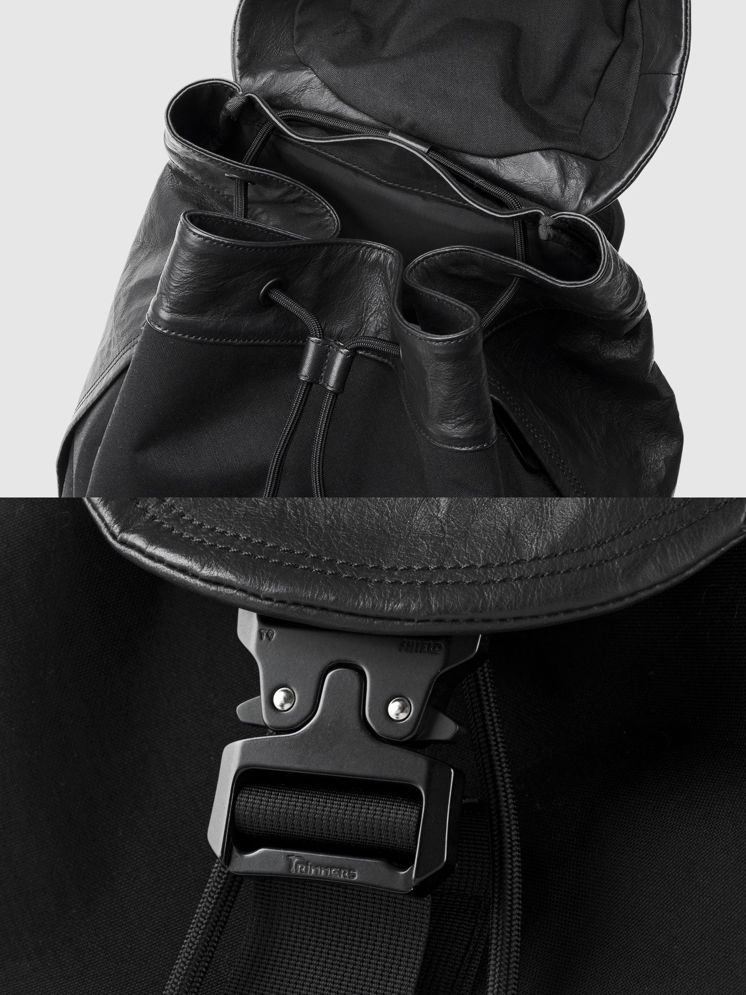 【新発売】NYLON×LEATHER BACKPACK SF M 010
