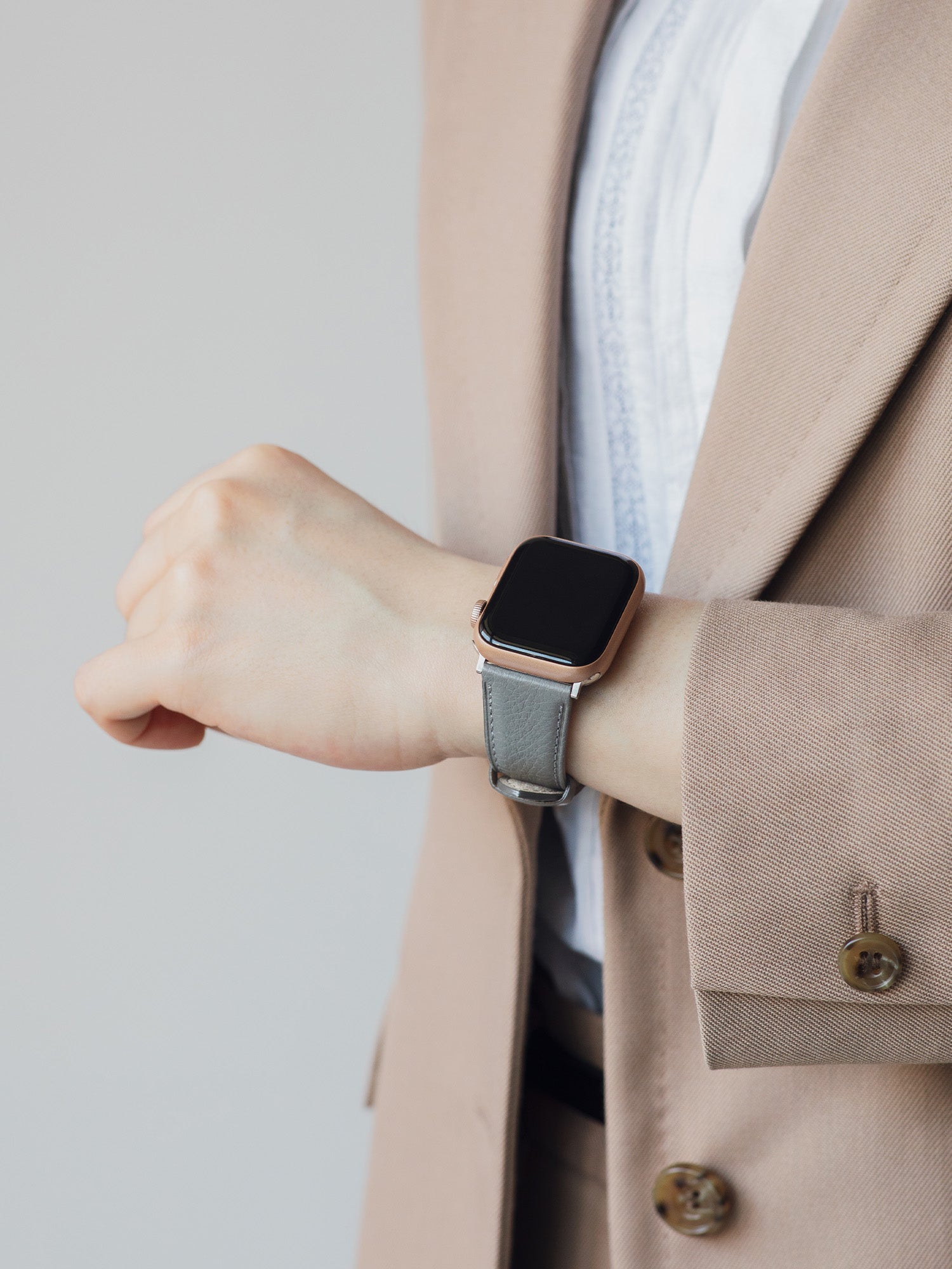 【数量限定色】レザーウォッチバンド Apple Watch用（ミディアムグレインレザー）