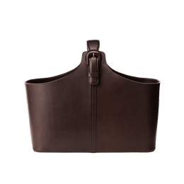 ホームコレクション レザーバスケット Large チョコ