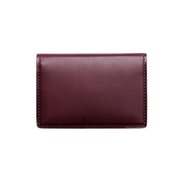 ヌメ 名刺入れ バーガンディ