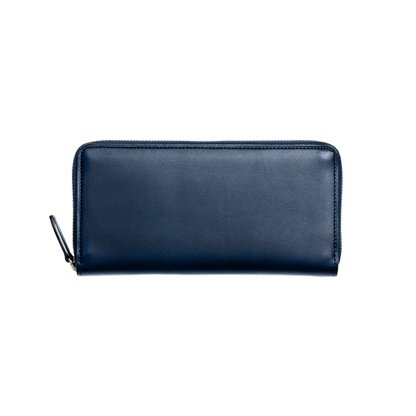 ヌメ ファスナーロングパース