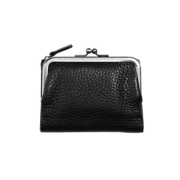 【数量限定色】トーンオイルヌメ がま口ポケット財布 ブラック