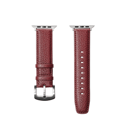 【数量限定色】レザーウォッチバンド Apple Watch用（オイルヌメ革） ダークレッド / L