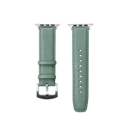 【数量限定色】レザーウォッチバンド Apple Watch用（オイルヌメ革） アクアグリーン / L