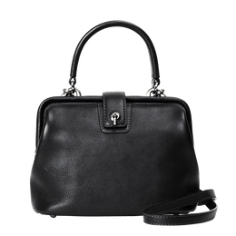 【数量限定色】トーンオイルヌメ ポストミニショルダー ブラック