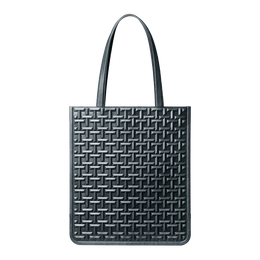 【数量限定色】TSUCHIYA フラットトート（シグネチャーレイズド） グリニッシュブルー