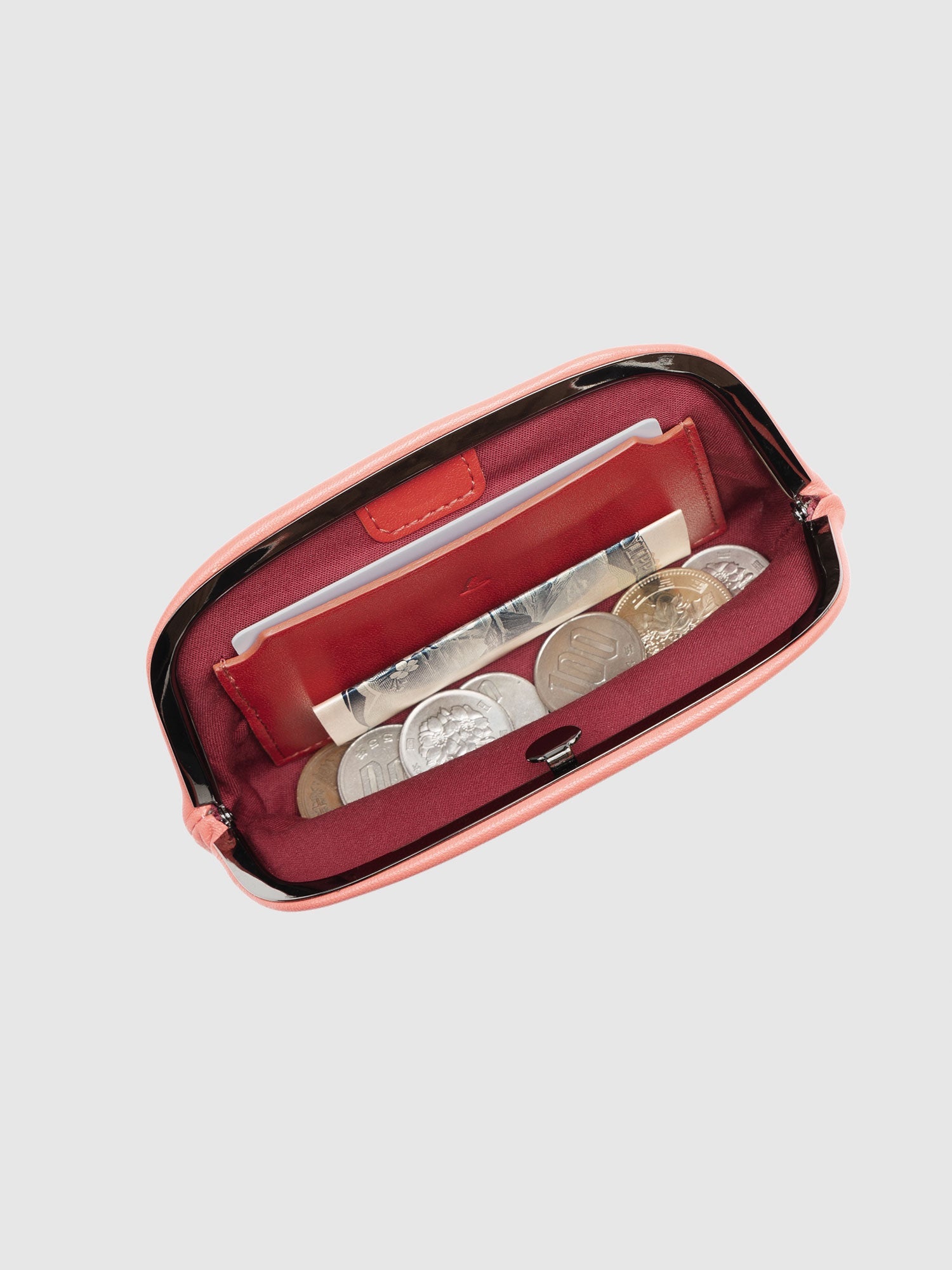 がま口Medium (スムースラムスキン)